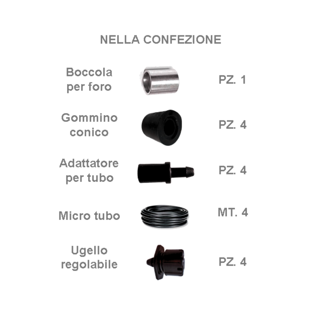 Goccia a goccia 4 vie - 4 pezzi
